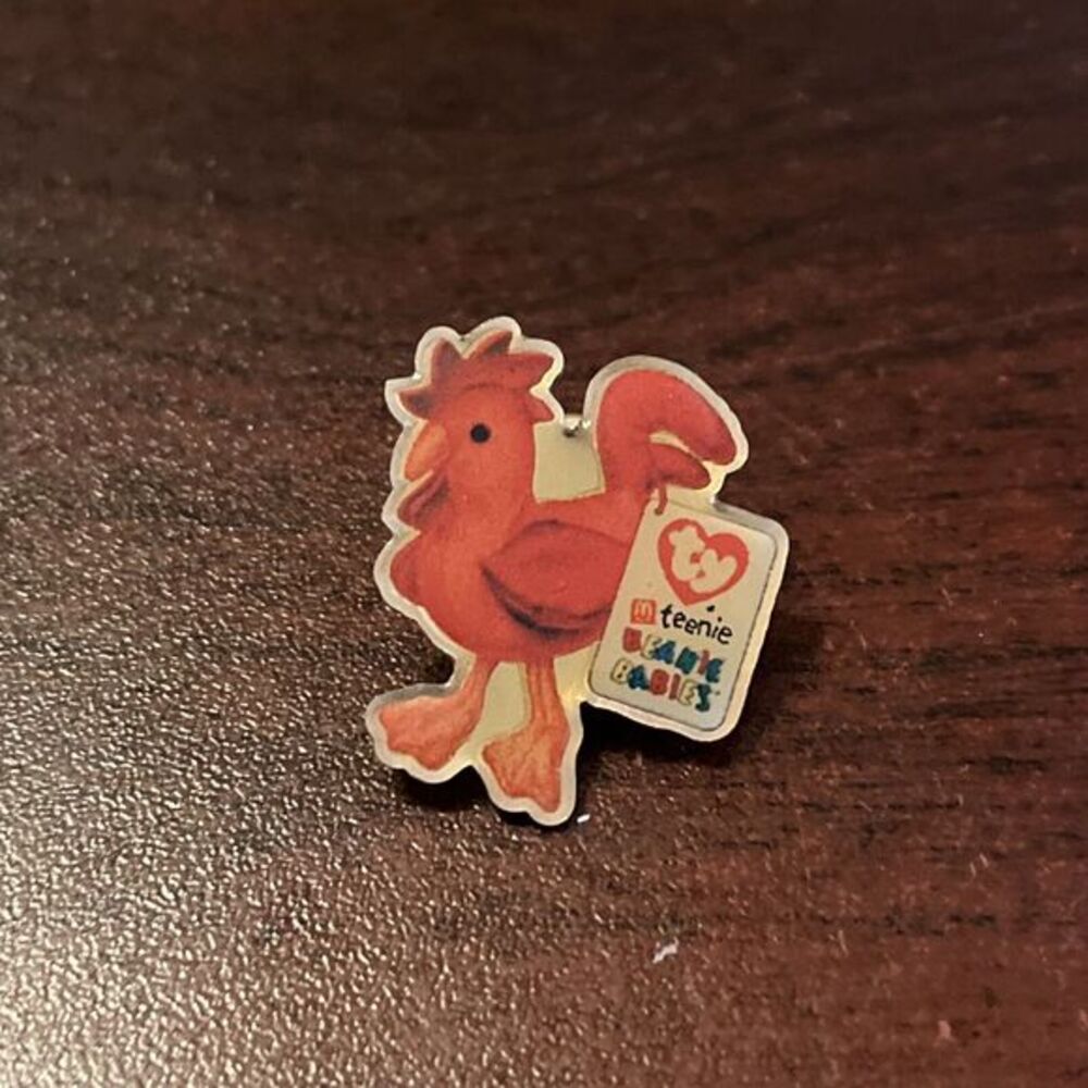 McDonald’s‎ Ty Teenie Beanie Babies Rooster Employee Lapel Hat Pin